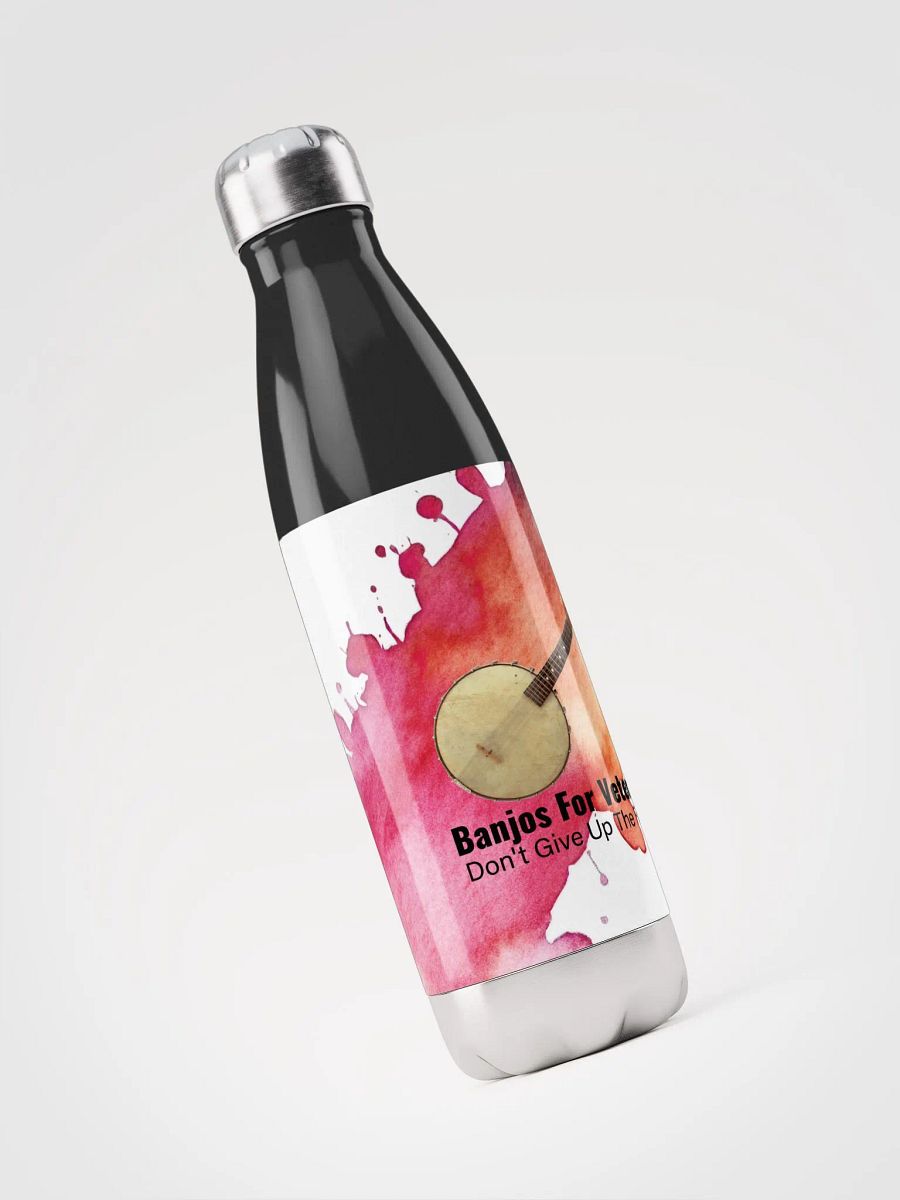 Banjos For Veterans (B4V) Artwork Stainless Steel Water Bottle product image (6)