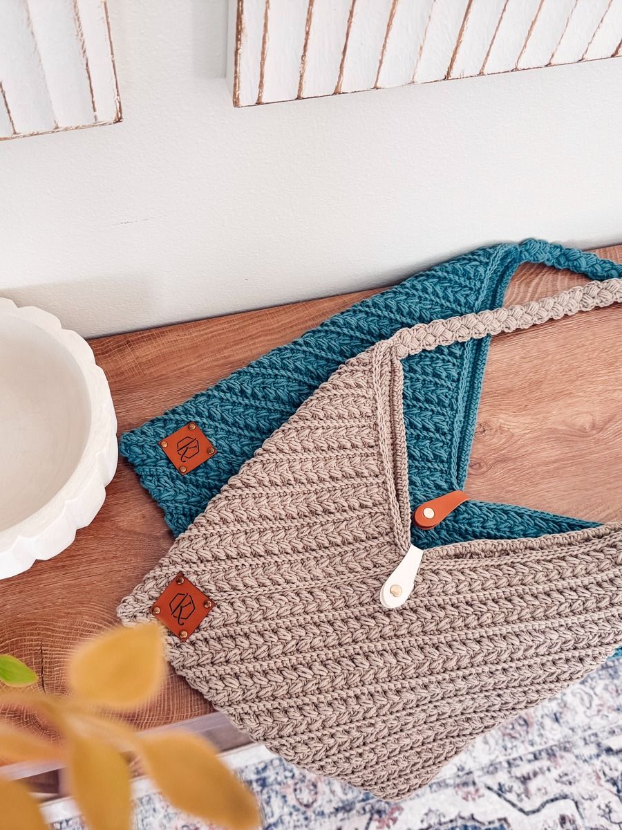 Wheat Stitch Crochet Bag Pattern (2 Sizes) product image (5)