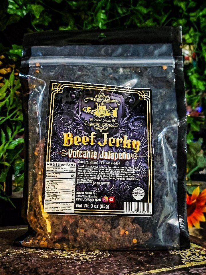 The Armored Kingdom Volcanic Jalapeño Jerky product image (1)