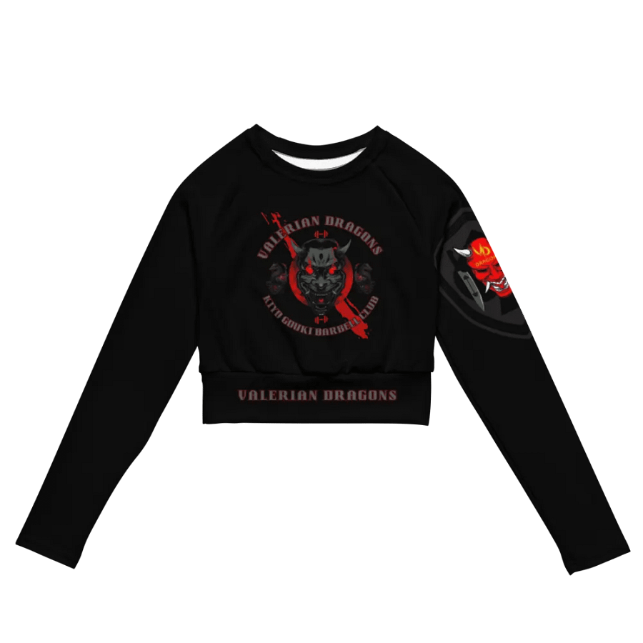 women oni crop top long sleeve (BLXK) product image (5)