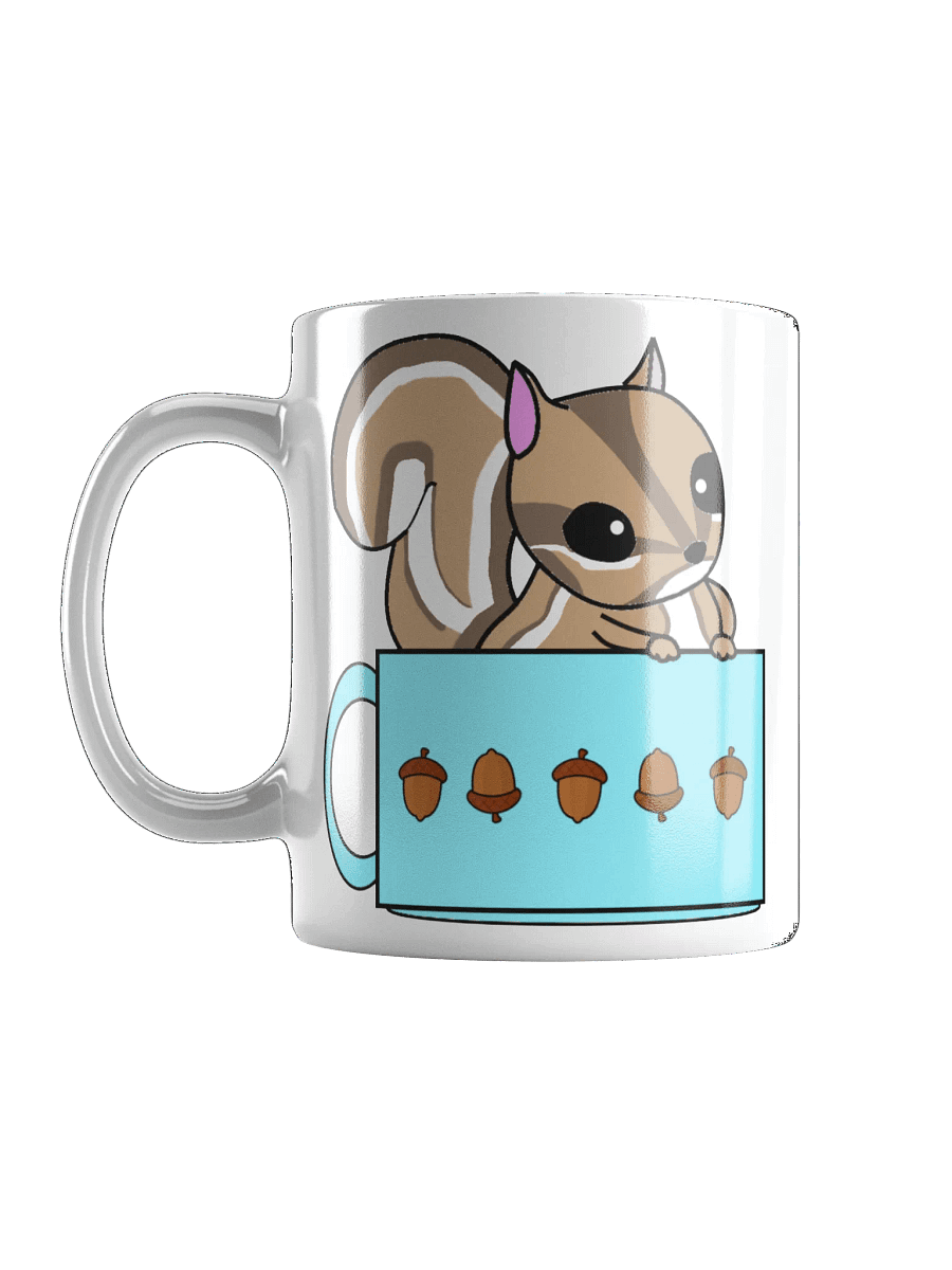 Hazelnut the Chipmunk sitting in a cup on a cup product image (6)