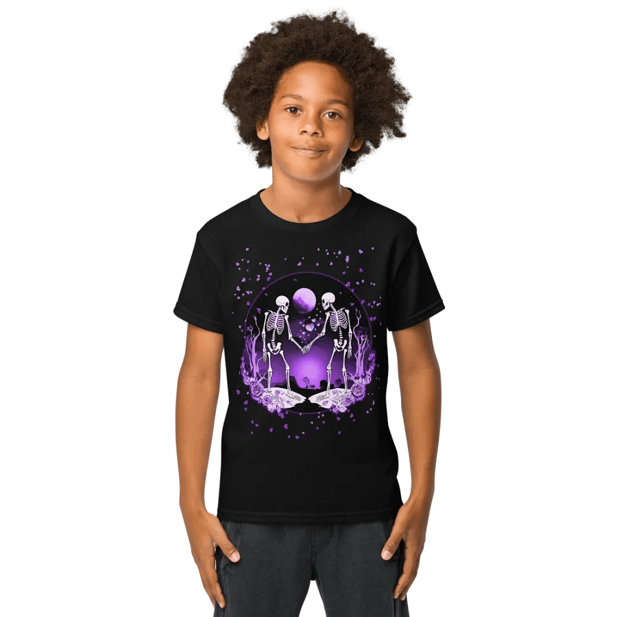 Cosmic Love Skeletons Kids Performance Tee product image (5)