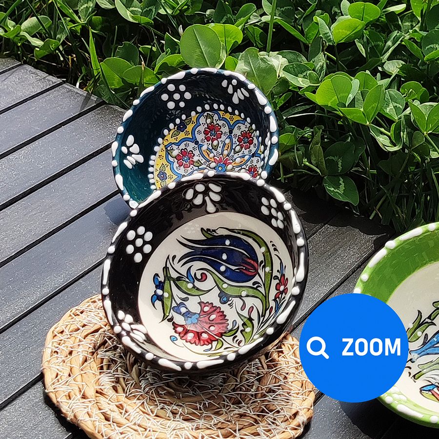 Ceramic set of 3 snack bowls, small — handmade pottery product image (9)