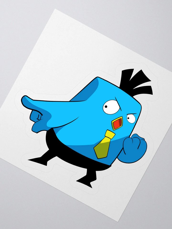 Pointing Chicken Vinyl Sticker product image (2)