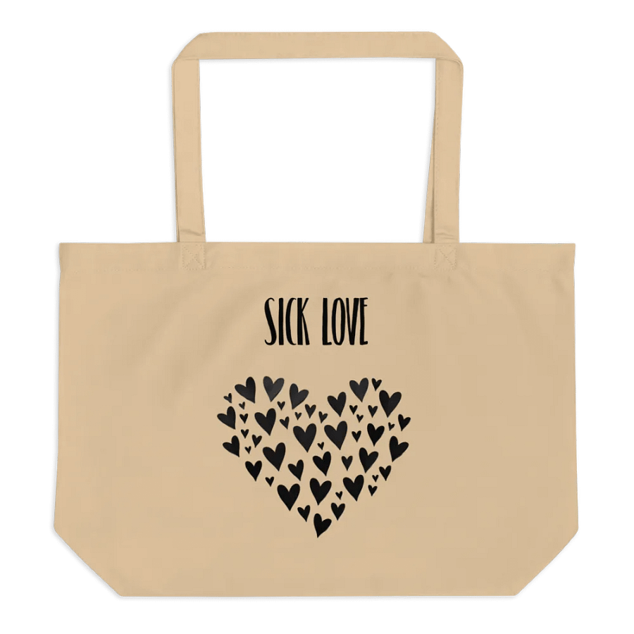 Dark Heart Organic Tote Bag product image (2)