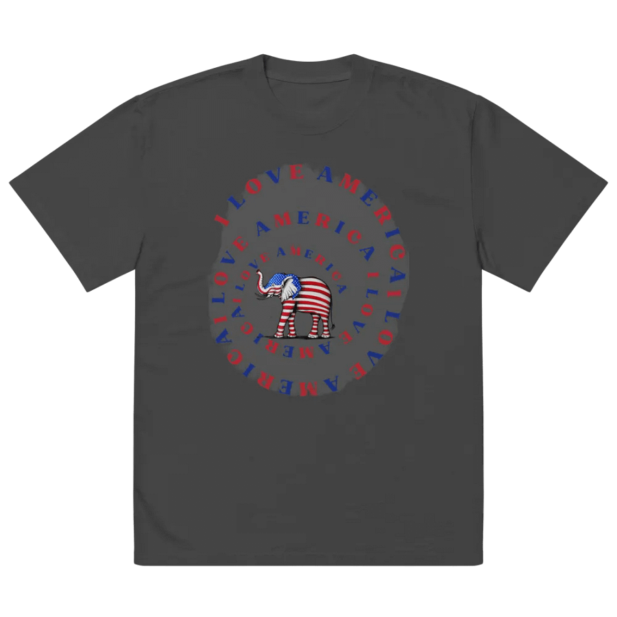 Faded Tee Patriotic Elephant Spiral product image (2)