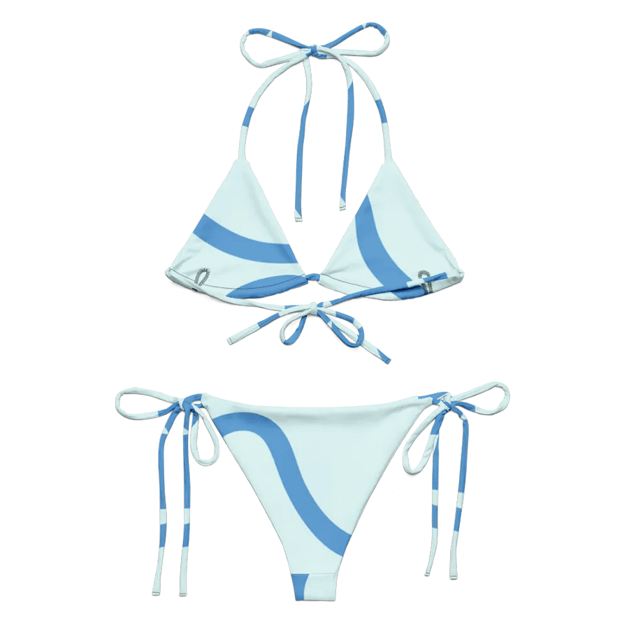 All-Over Print String Bikini - Ocean Blue product image (3)