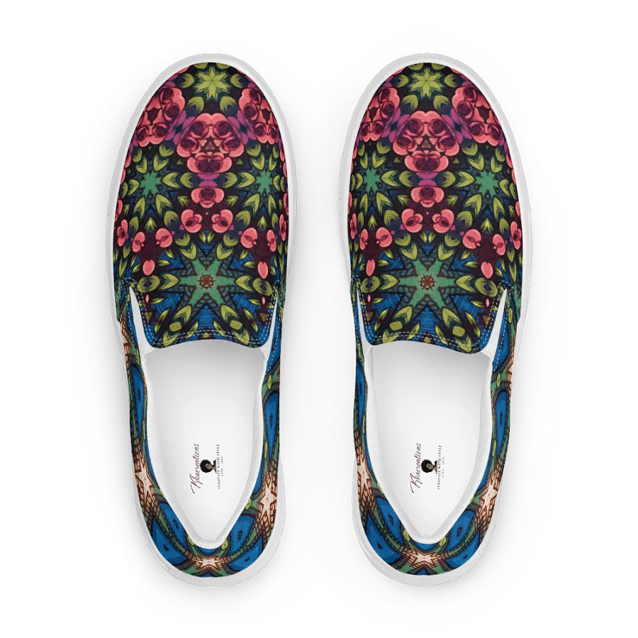 Cozy Honeycomb Canvas Slip-Ons product image (3)