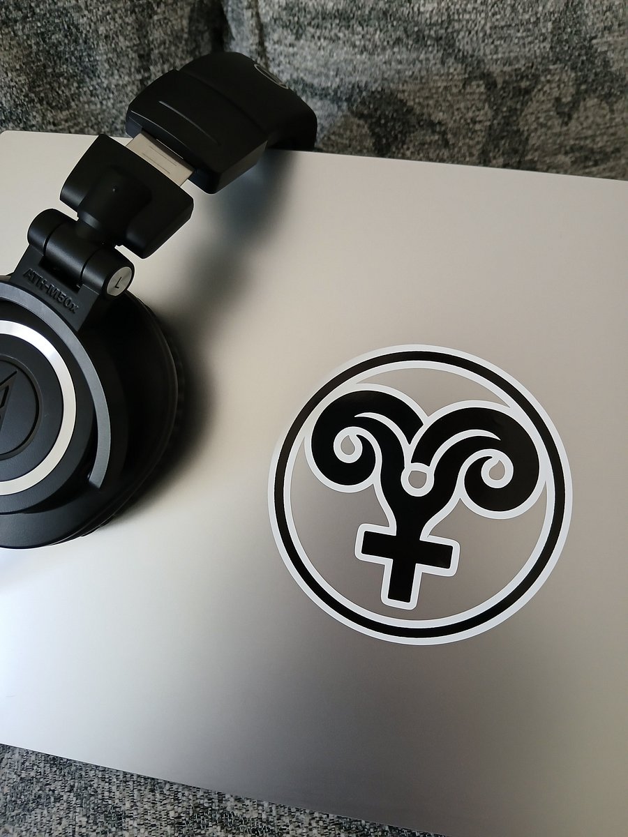 DEMONETTA Venus in Aries Logo Sticker product image (1)