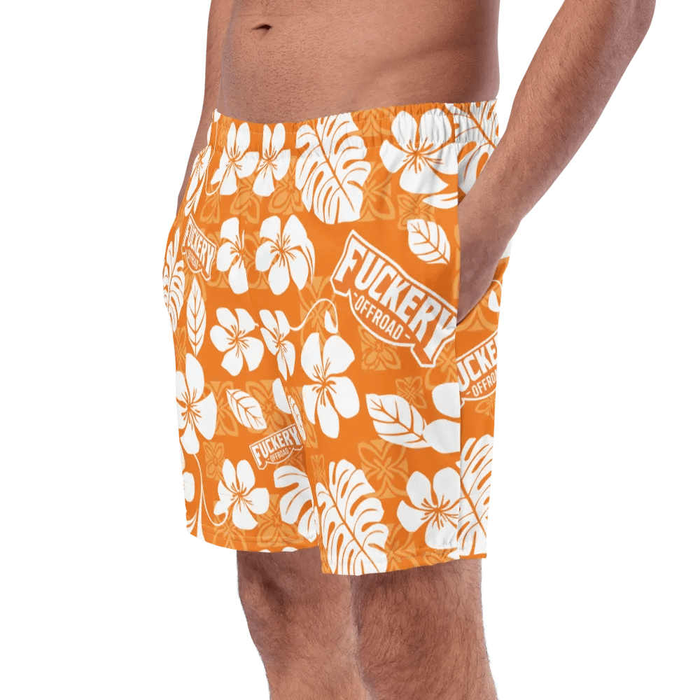 Fuckery Offroad Mens Hawaiian Shorts - Orange product image (10)