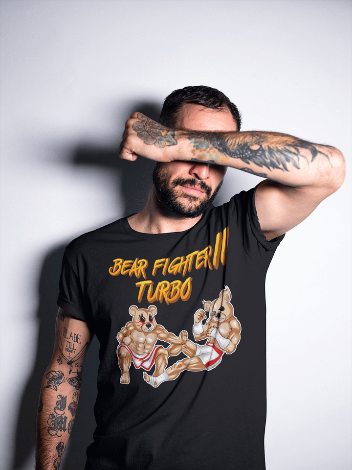 Bear Fighter II Turbo Men's Heavyweight Tee product image (1)