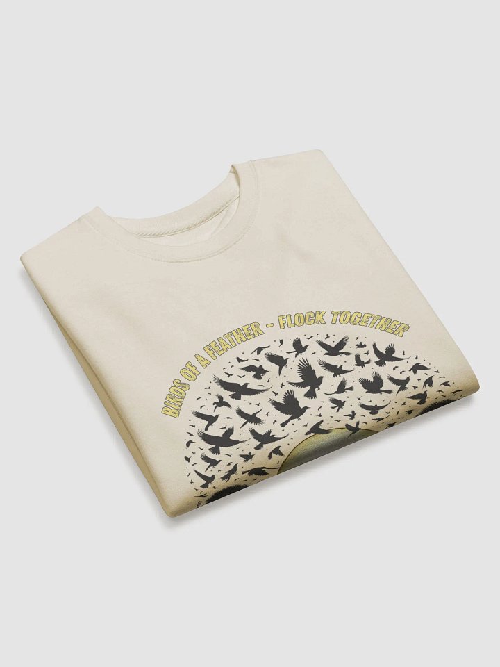 Sunrise Flock Cotton Sweatshirt - Dark Feather product image (2)