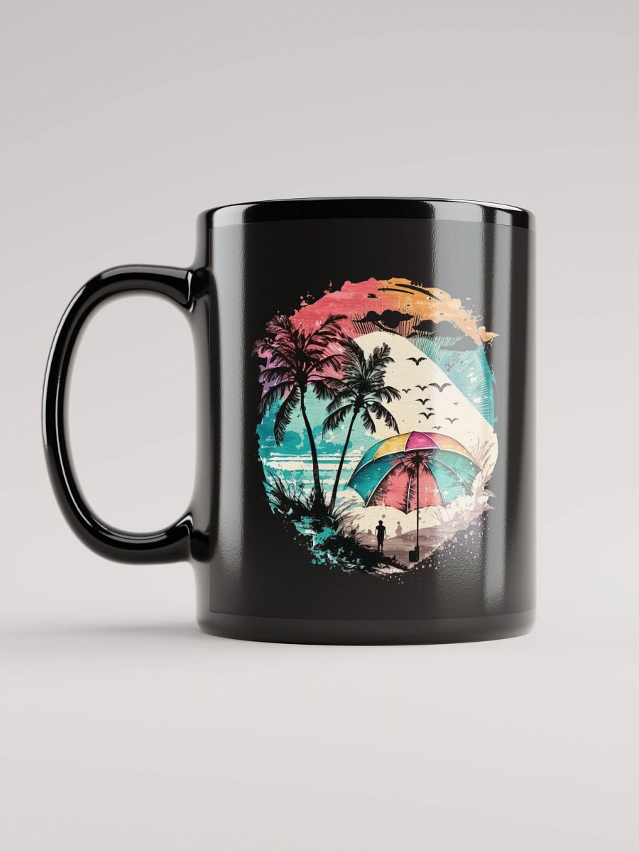 Tropical Paradise Black Glossy Mug product image (6)
