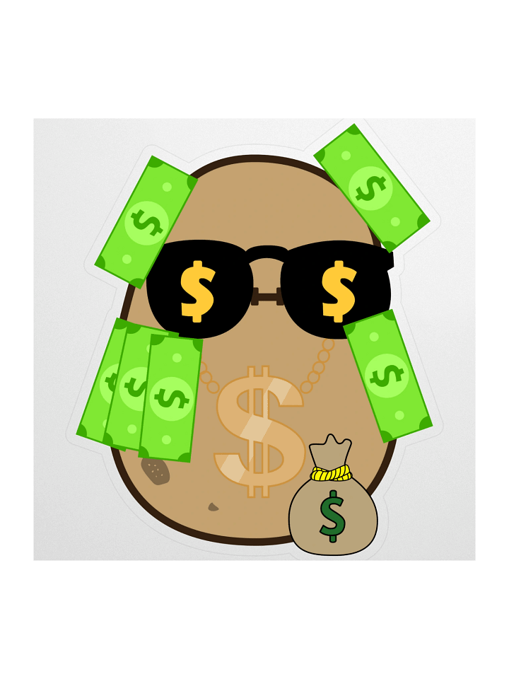 Money Rain - Potato Sticker product image (1)