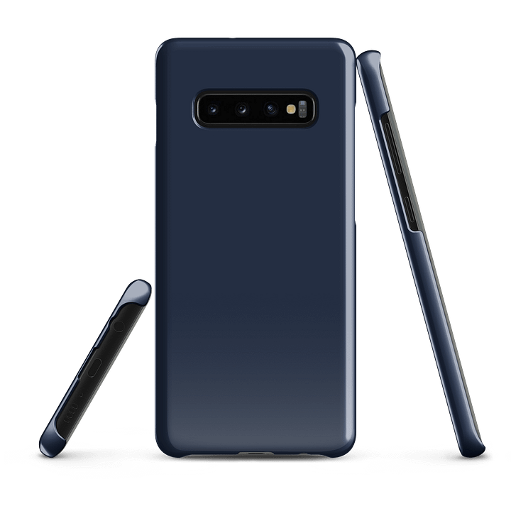 Navy Blue Solid Color Samsung® Glossy Snap Case product image (3)