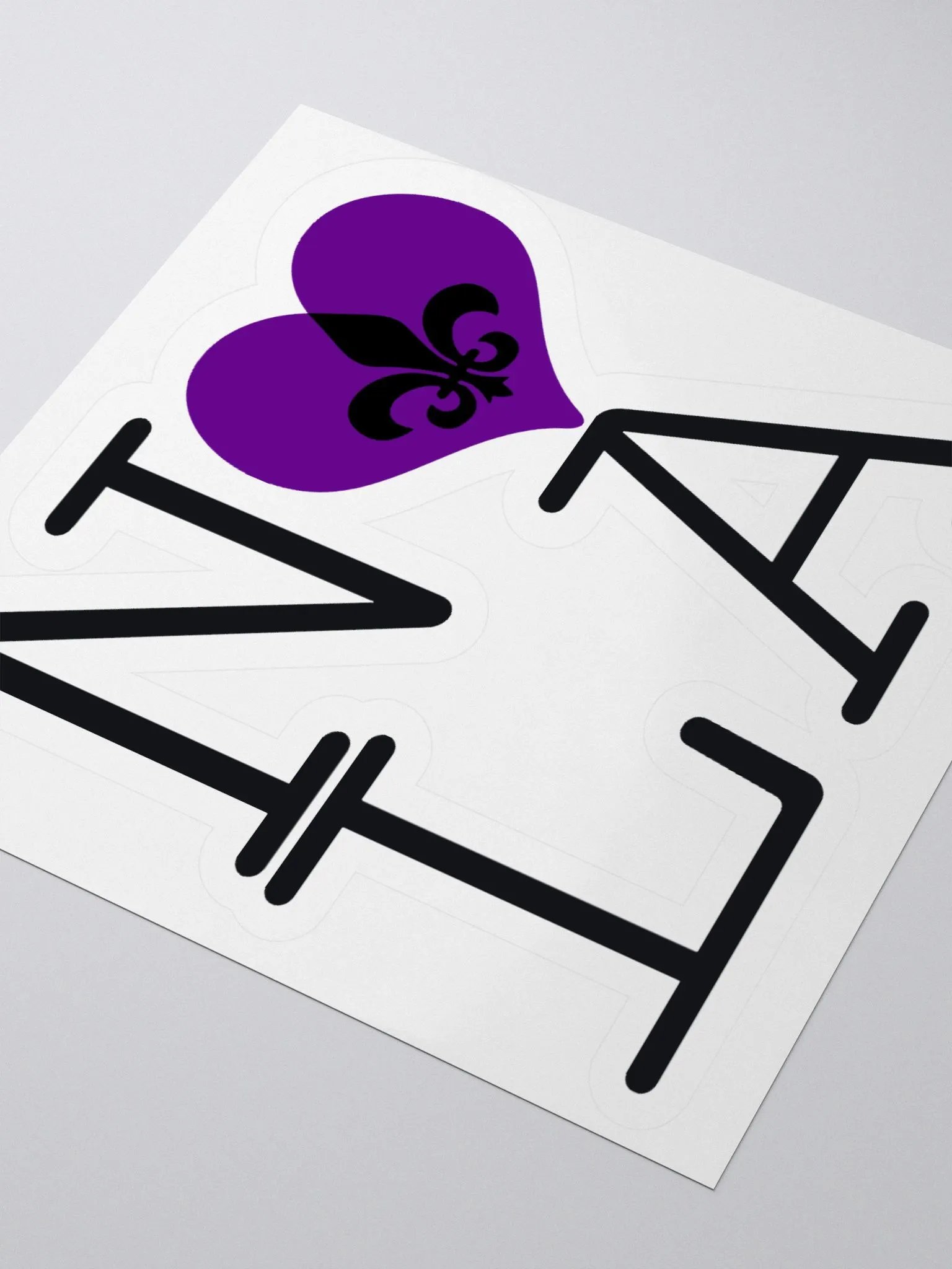 I LOVE NOLA **BIGSHOT STICKER** (PURPLE HEART) product image (3)
