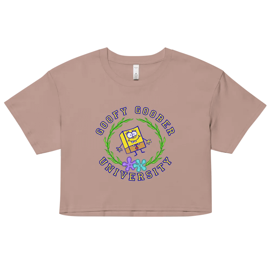 Goofy Goober University Crop Top product image (5)