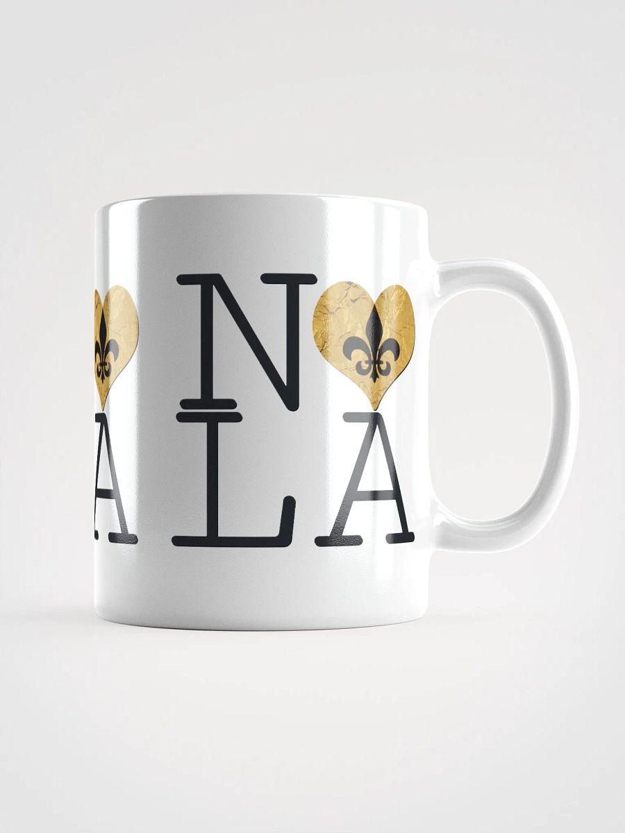 I LOVE NOLA **BIGSHOT MUG** (GOLD WRAP HEART + IMAGE POP) product image (3)