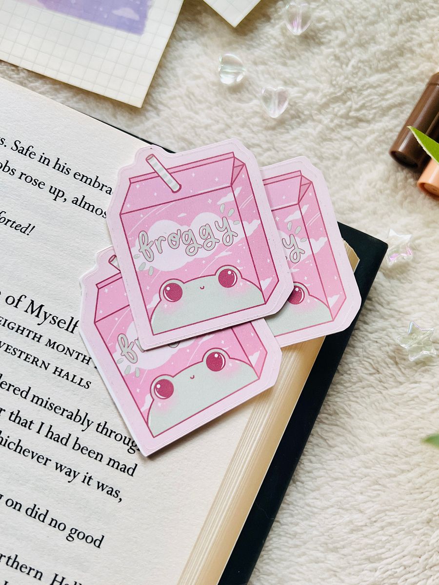 Froggy Milk Carton Sticker product image (2)