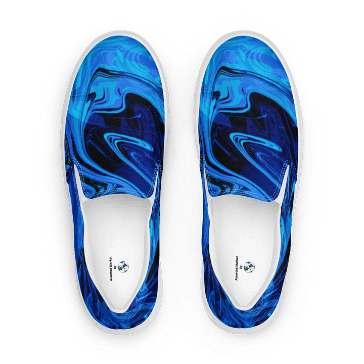 Abyssal Swirl Women's Slip-On Canvas Shoes | Womens Slip-Ons product image (1)