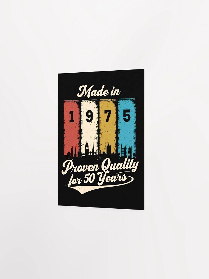 Proven Quality: Made in 1975 Vintage Matte Poster product image (7)