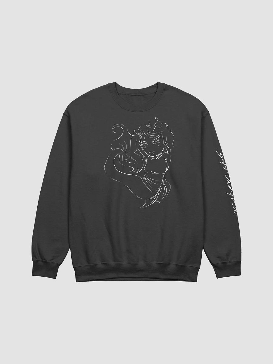 Mermaid Sweatshirt, White Outline product image (1)