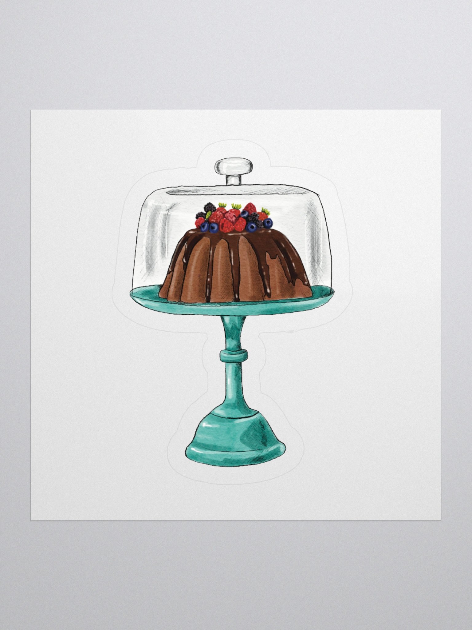 Vintage Bakery Cake Sticker product image (2)