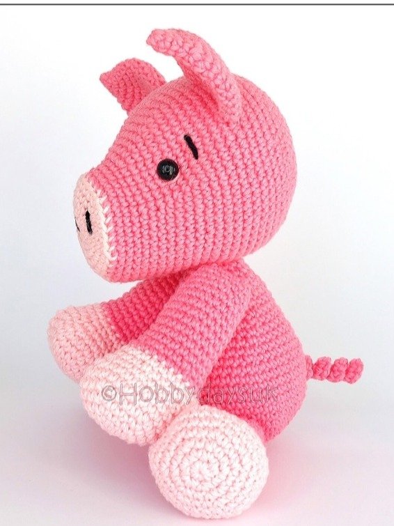USA PATTERN - Amigurumi Crochet Pig product image (4)