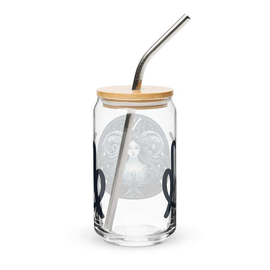 Virgo Zodiac Glass Can Sipper product image (3)