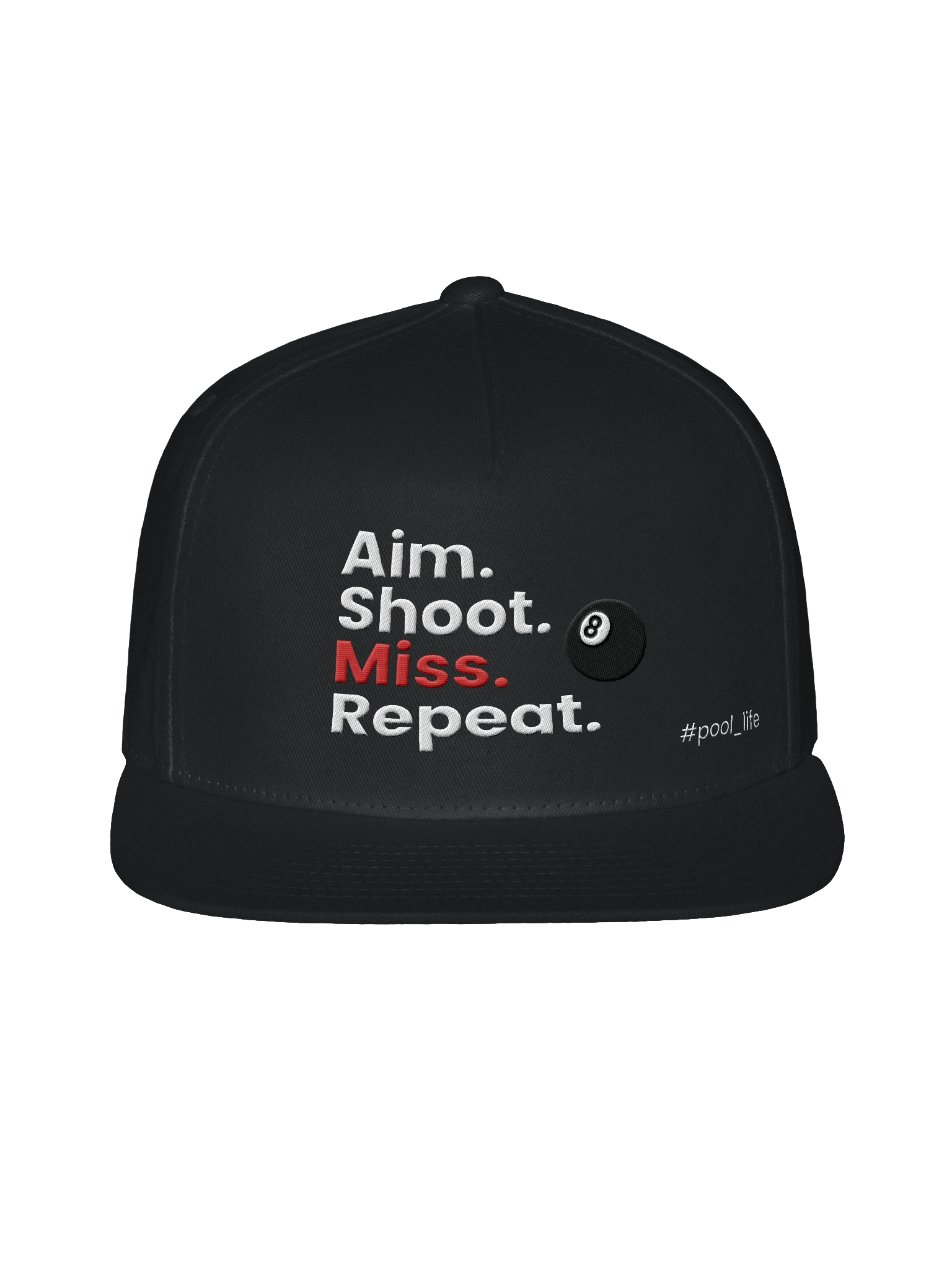 8-ball Pool Life Cap (Snapback - Black) product image (1)
