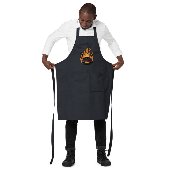 Burning Burger cotton apron product image (4)