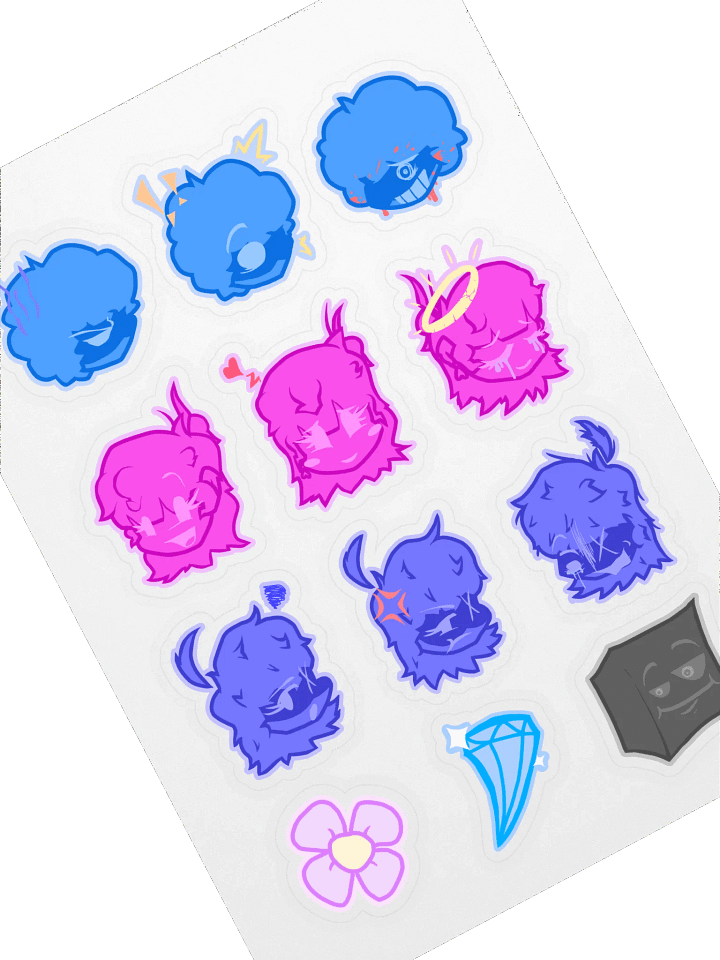 The Trio Sticker Set product image (1)