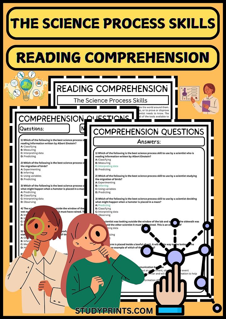 The Science Process Skills Reading Comprehension product image (1)