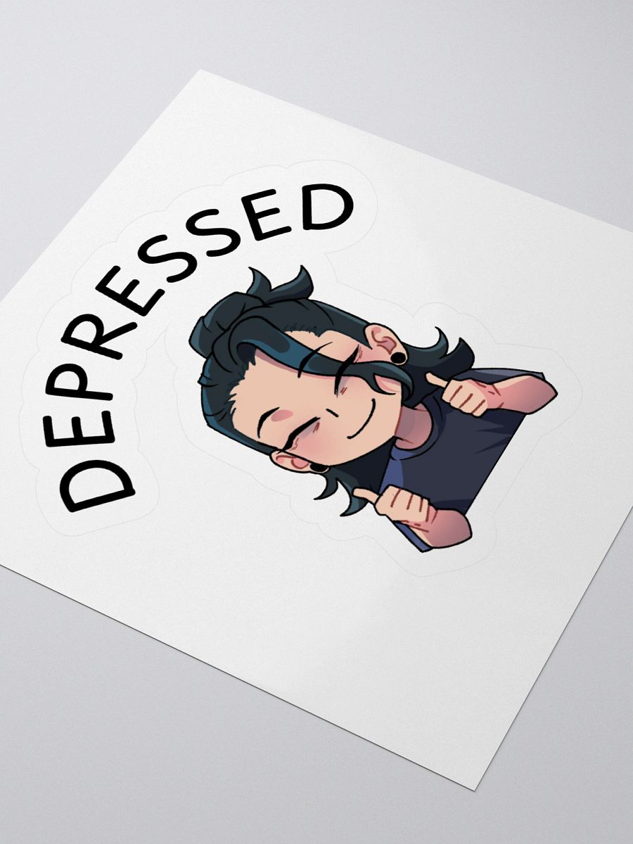 Depressed Geto Kiss Cut Sticker product image (3)