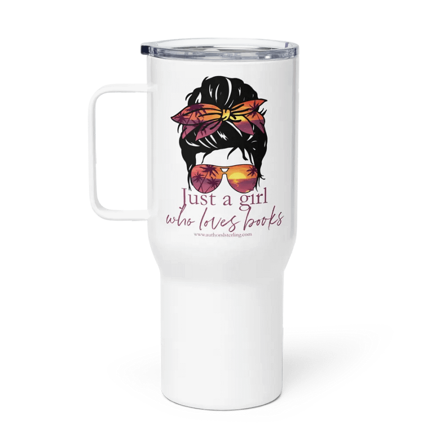 Just a girl who loves books, travel mug product image (1)