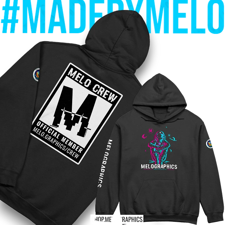#MeloCrew Vibes: Duotone - Premium Hoodie | #MadeByMELO product image (2)
