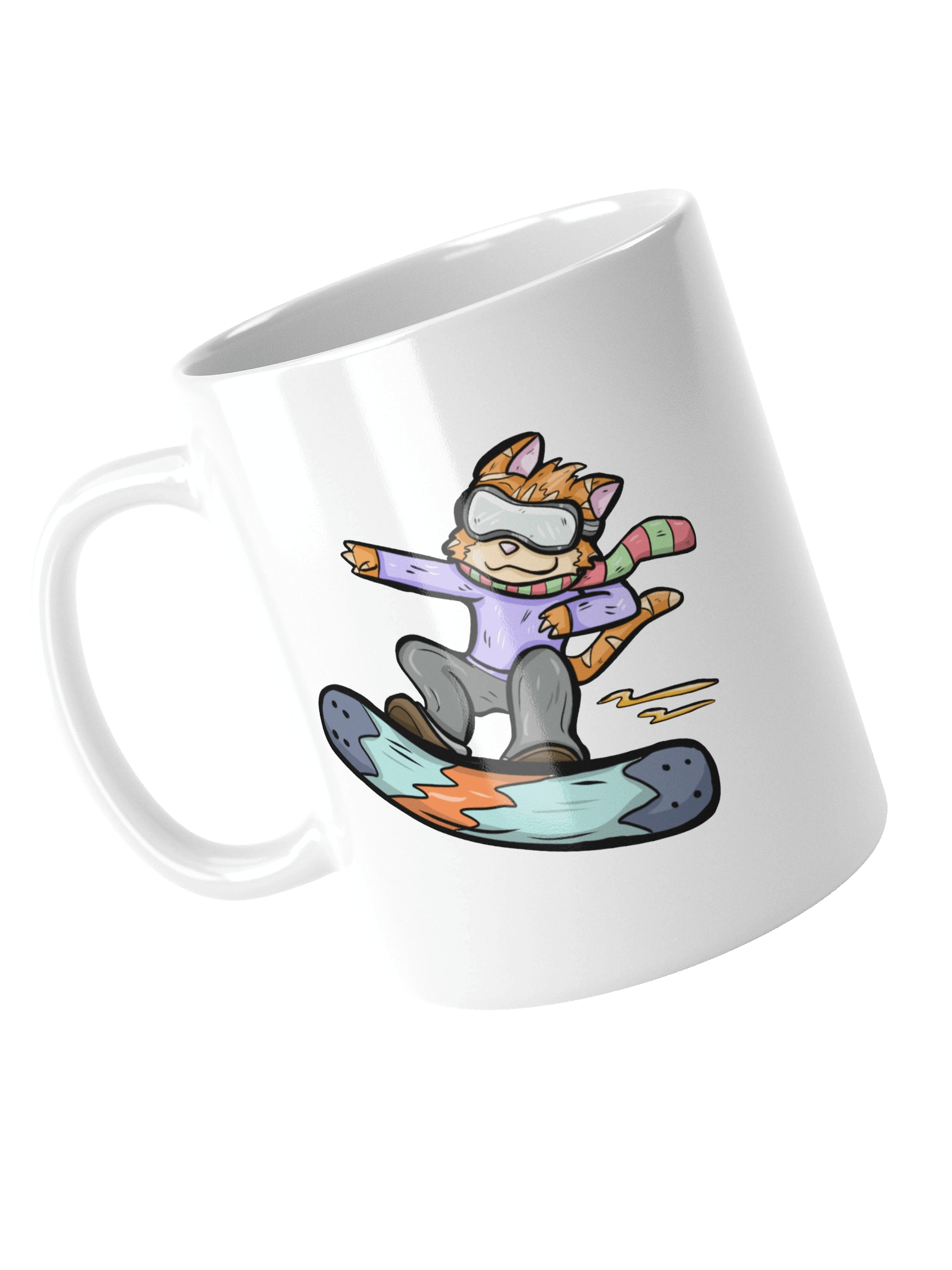 Rusty Snowboarding Holiday White Mug Christmas 2025 product image (2)