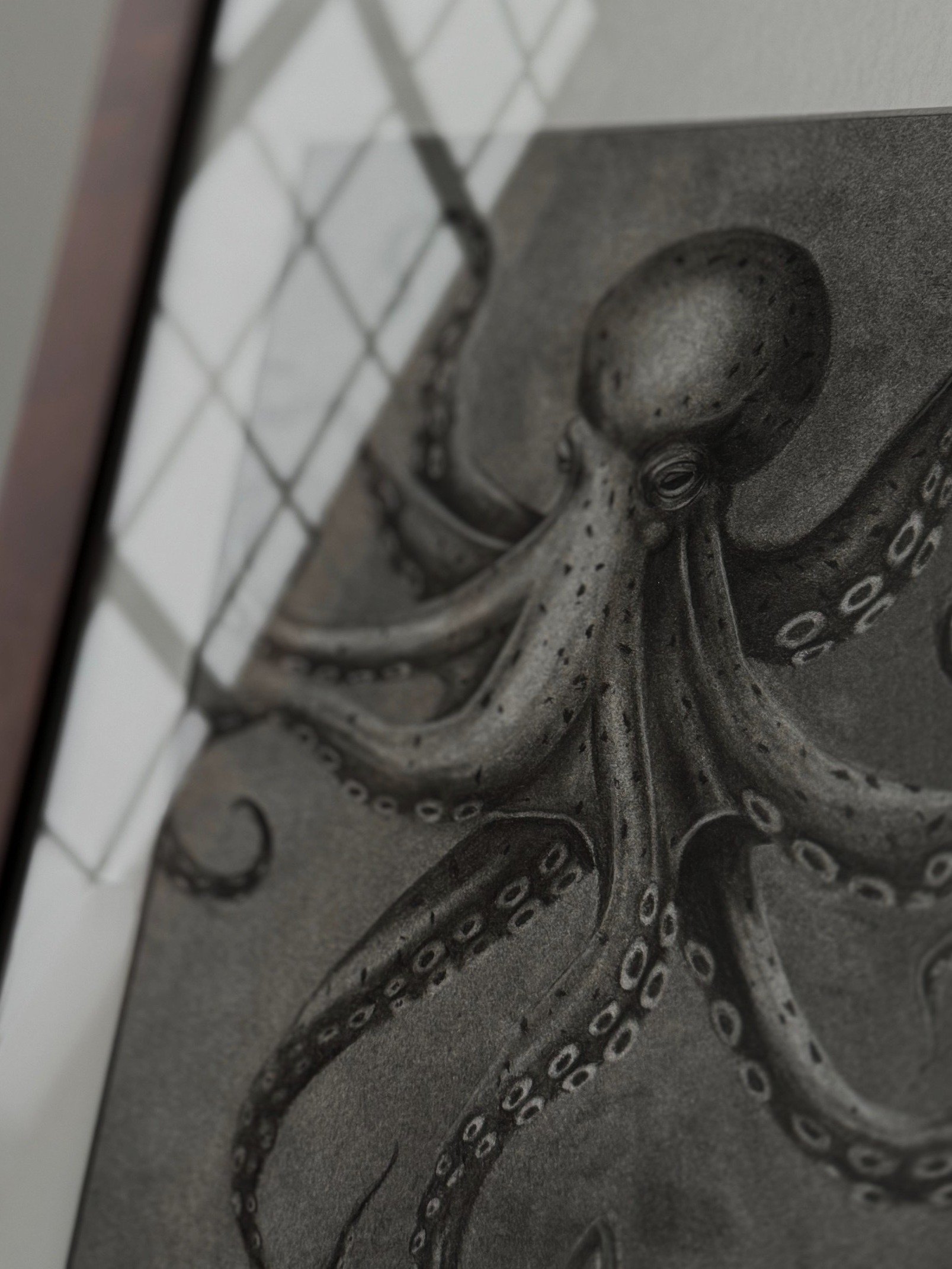 Original 9-Armed Octopus Drawing (1 of 1) product image (2)