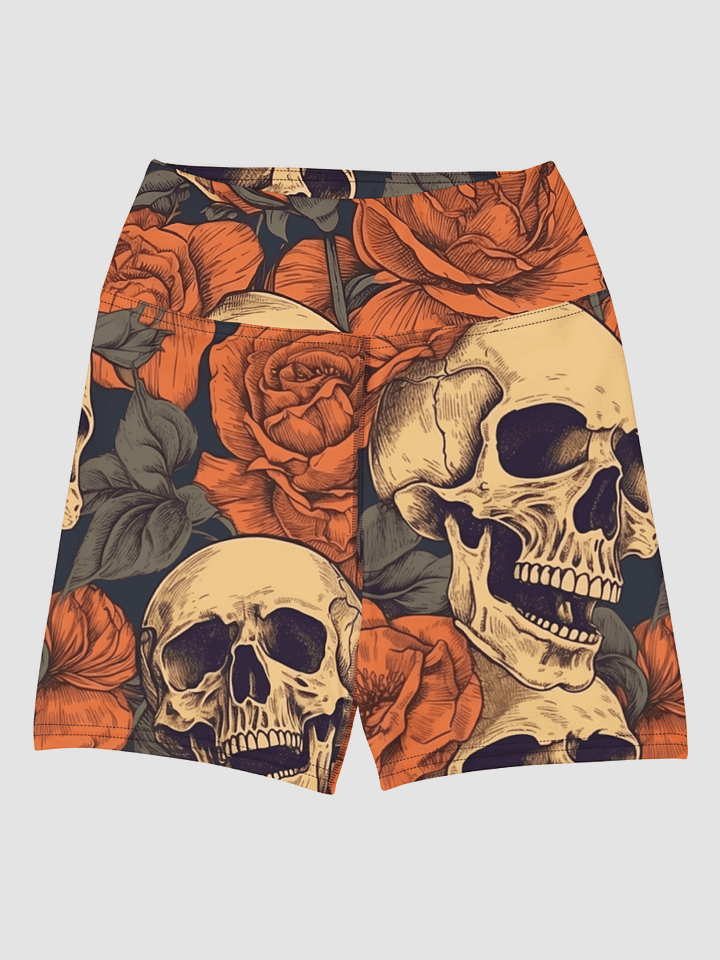 Yoga Skull Pattern Shorts product image (2)