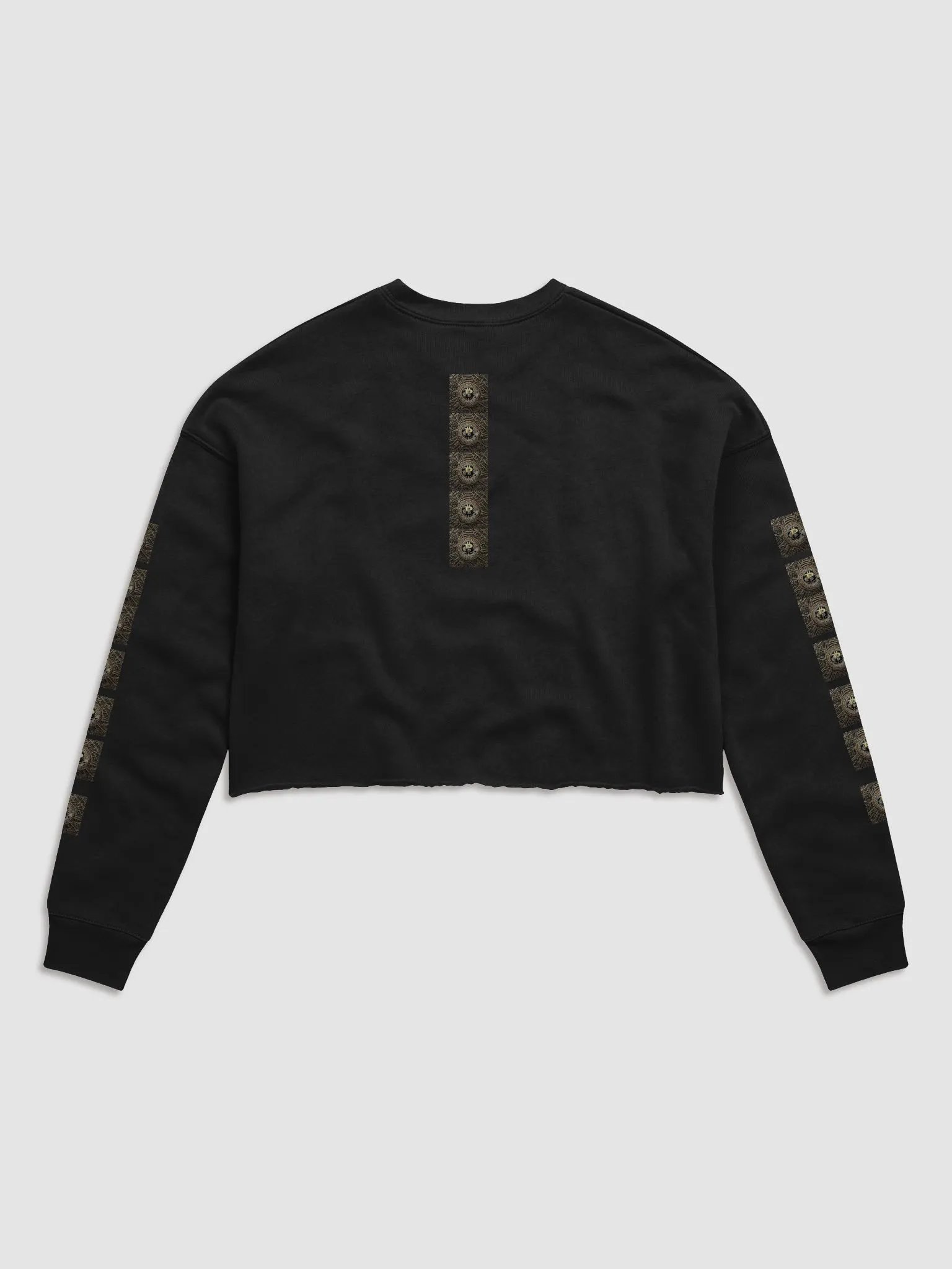 BTC fleece Crop Sweatshirt black 1 product image (2)