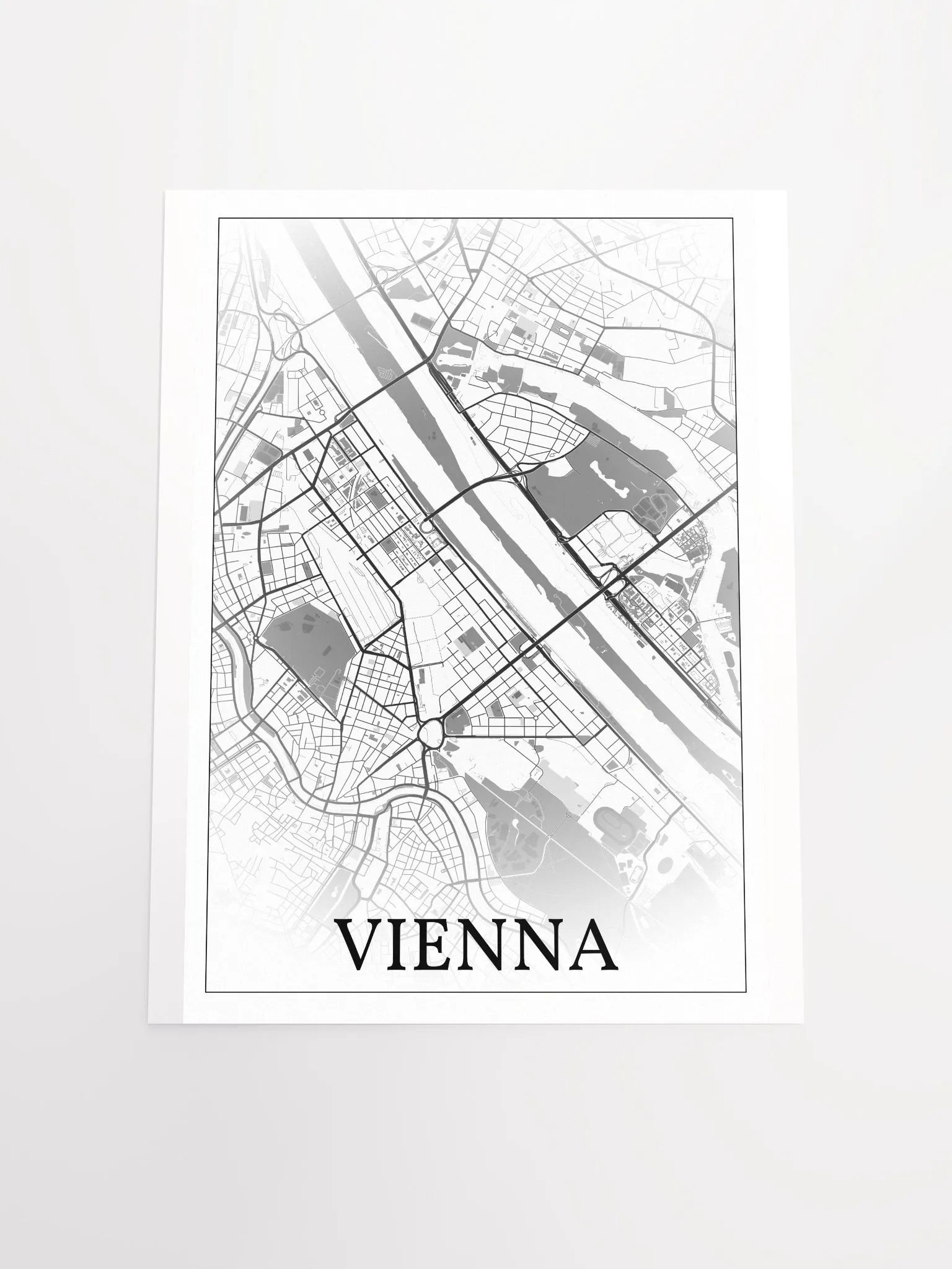 Vienna, Austria, city map print product image (19)
