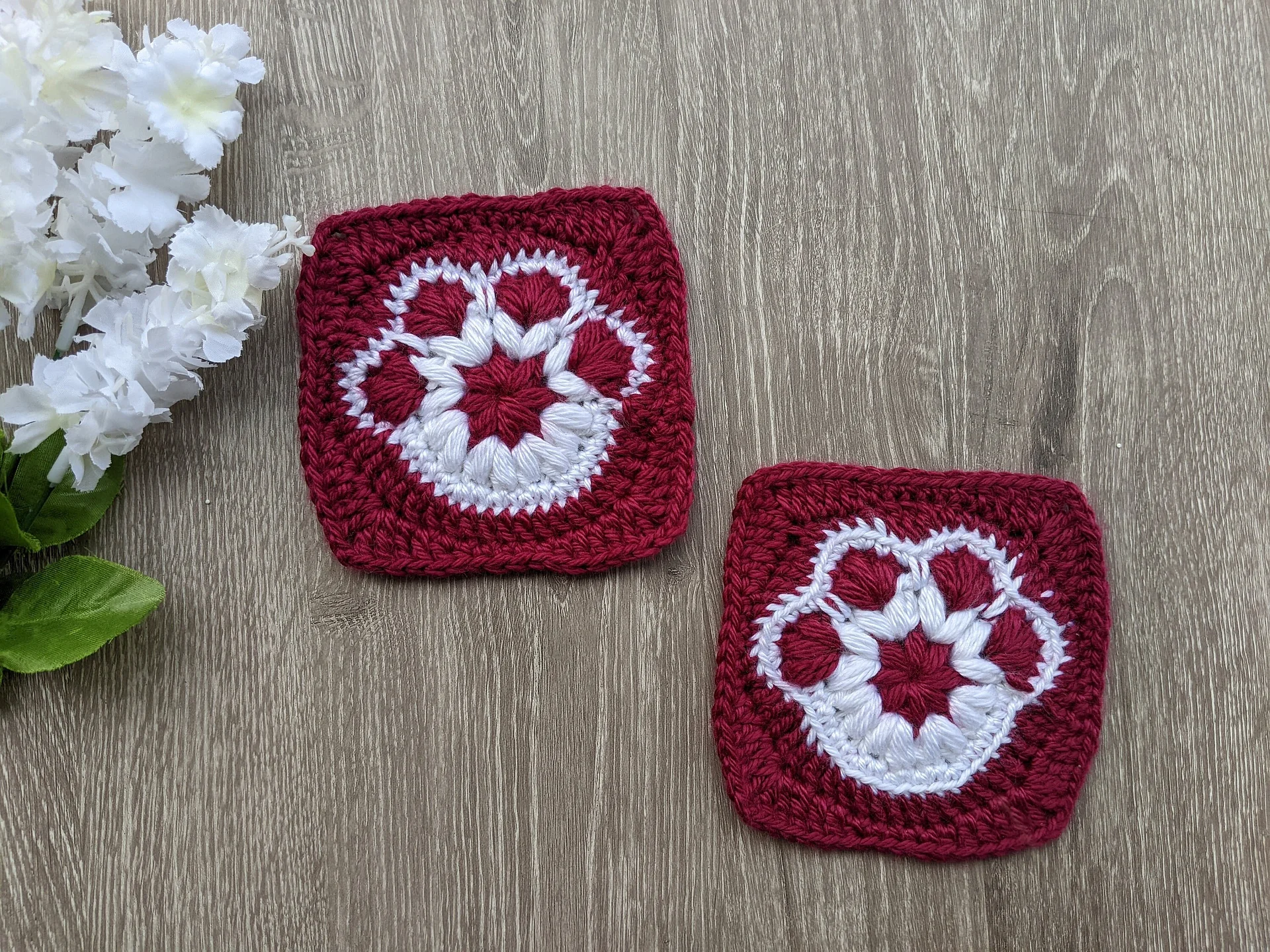 Crochet Paw Print Granny Square Pattern product image (5)