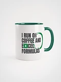 Run on Coffee and Excel Formulas Coffee Mug product image (1)