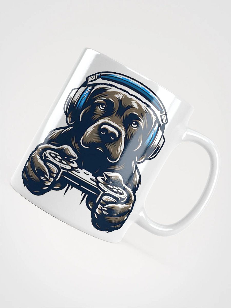 Gamer Dog #Stylish Glossy White Mug product image (4)