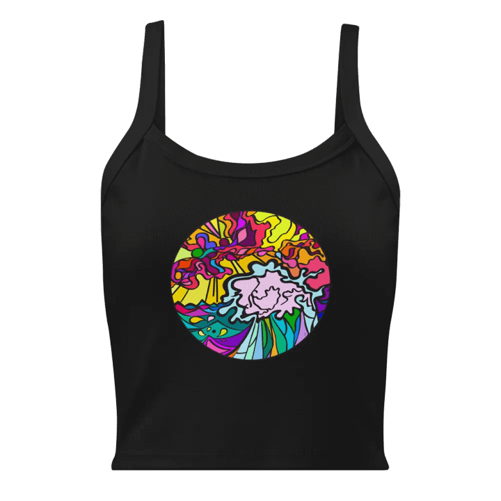Psychedelic Waves Women's Tank Top - Wave at Sunset product image (9)