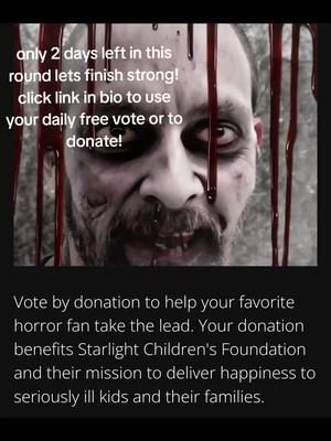 only 2 days left in the second round! please go vote! #d01n_u5 #spg #faceofhorror #faceofhorror2024 #twitch #gamer 
