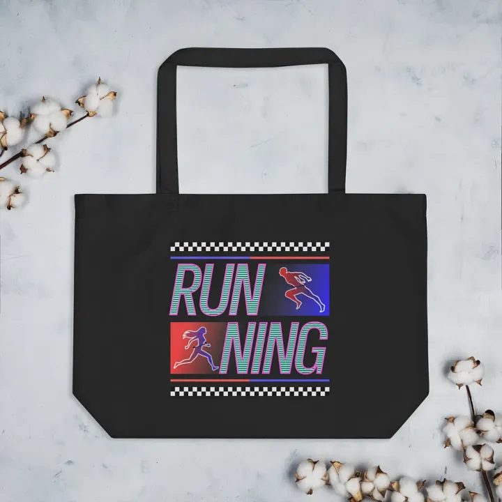 Running Stripes Bold Figures Tote product image (2)