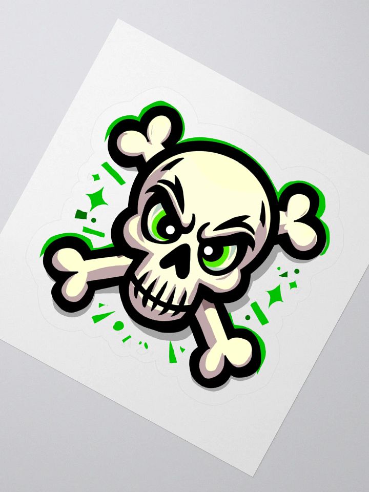 Edgy Skull Graphic Kiss Cut Stickers product image (5)