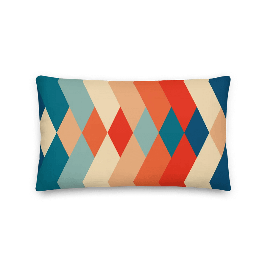Retro Chevron Diamond Accent Pillow product image (1)