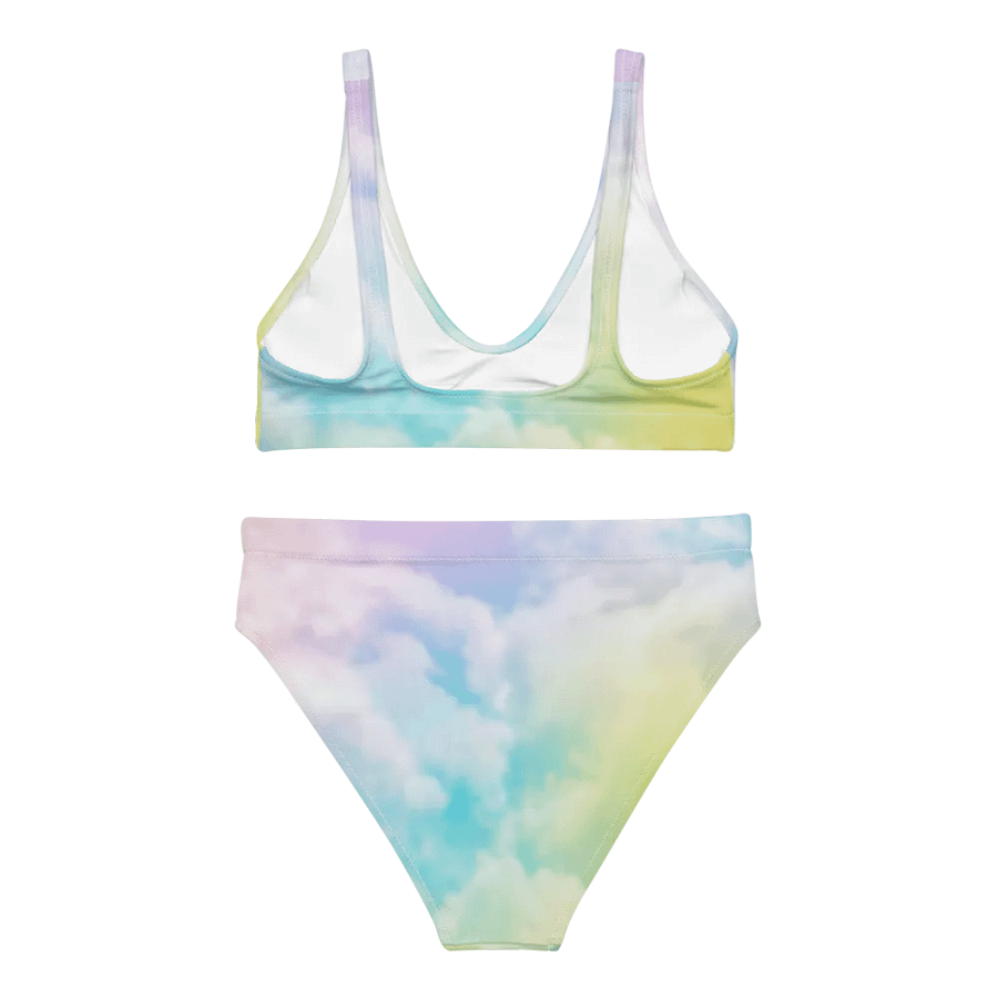 Blur cloud rainbow Design High Waisted Bikini - V5 product image (4)